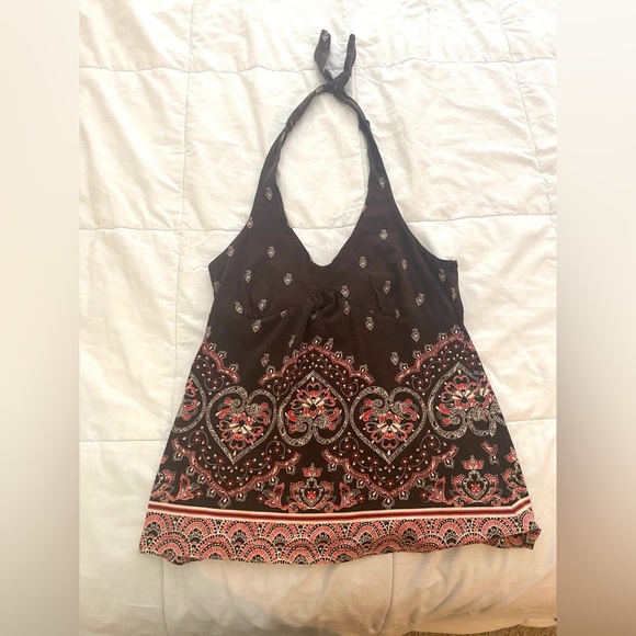 Ann Taylor LOFT Brown Halter Top - Picture 2 of 5